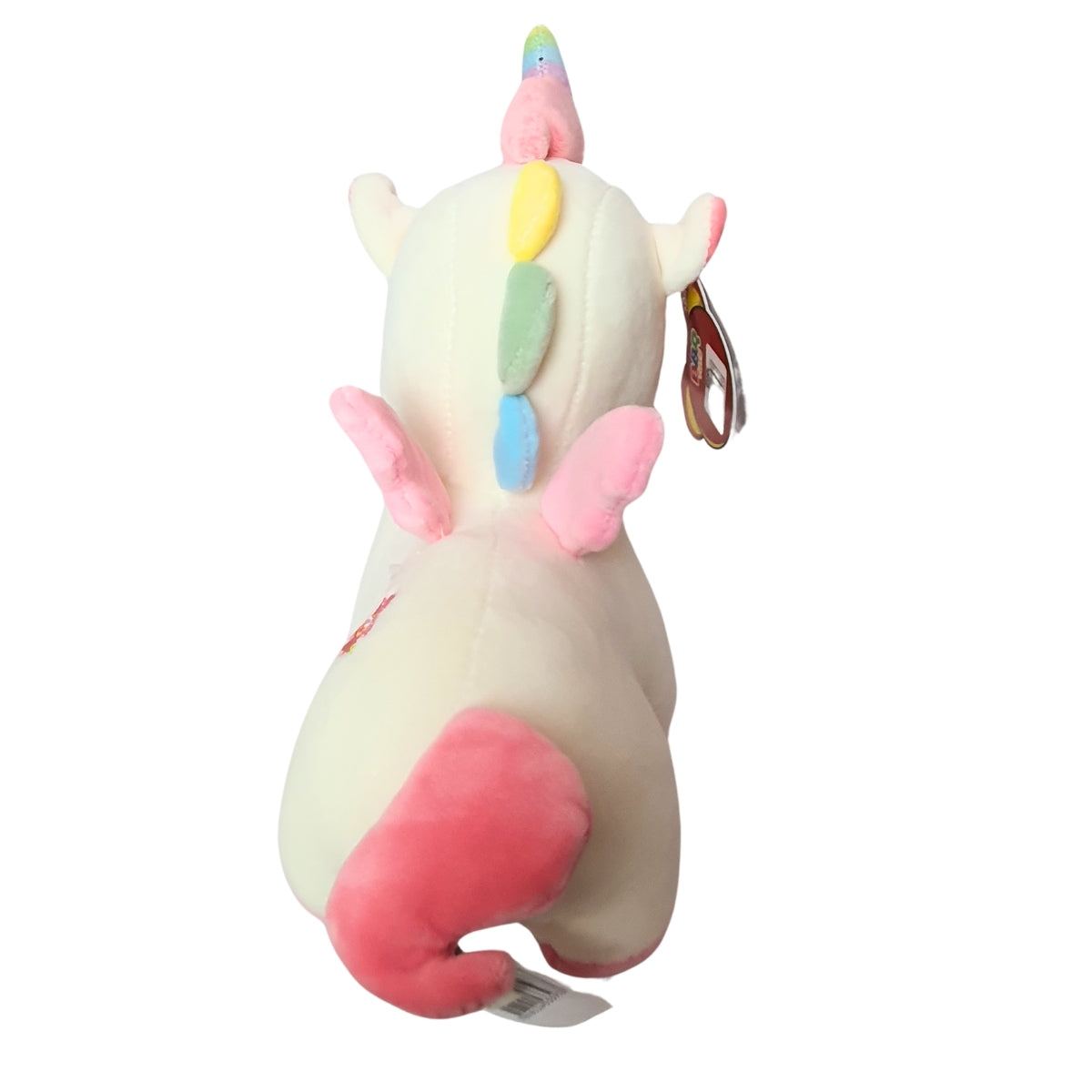 Unicórnio Branco de Pelúcia - Amigos do Coração - DM Toys Unicórnio Branco de Pelúcia - Amigos do Coração - DM Toys